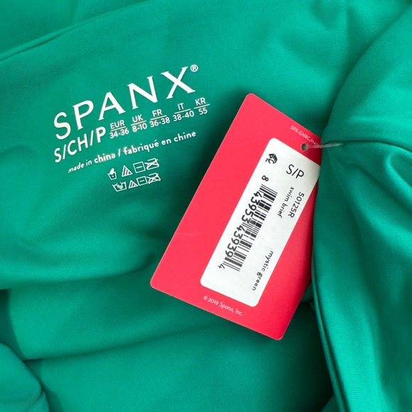 Spanx Classic High Rise Swimsuit Bottom Brief in Mystic Green - Picture 6 of 11